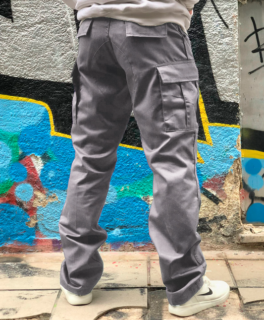 Pantalon Táctico Cargo Gris