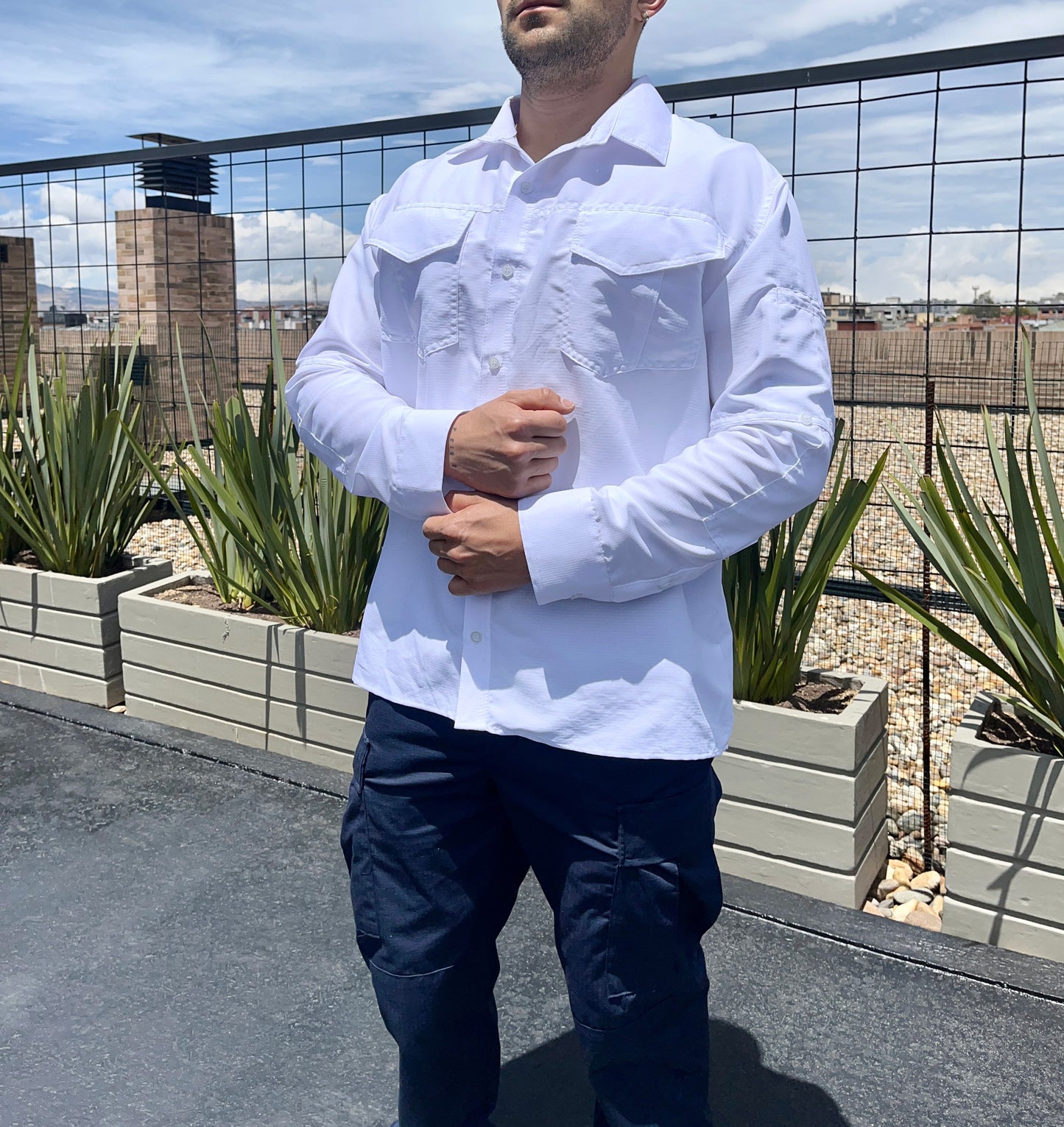 Camisa táctica Blanca